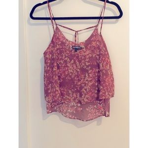 Express small layered flowy flower tank